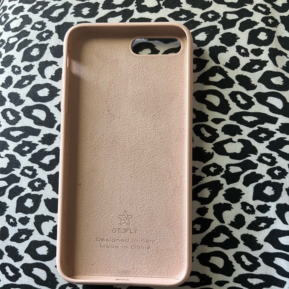 Pink leather case for iPhone 7plus or compatible